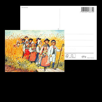 Sommarbröllop 1925 - Jenny Nyström - Vykort A6 - 850