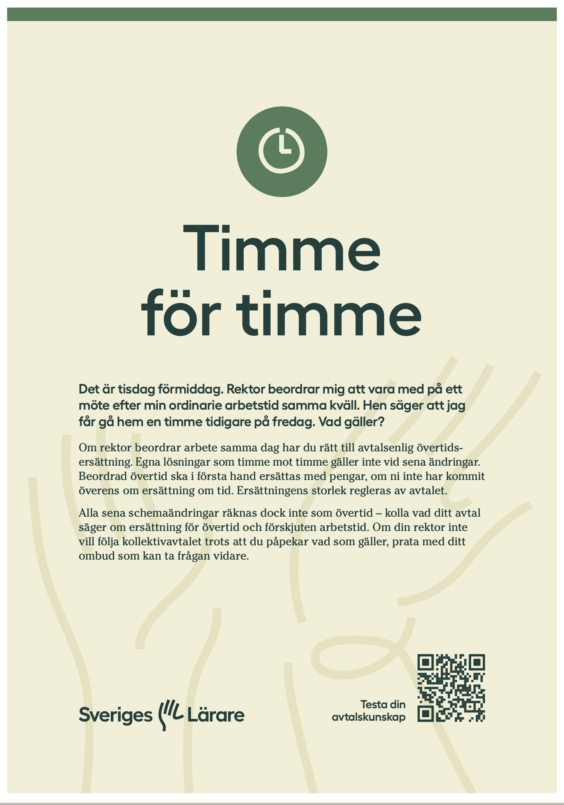 Timme för timme – affisch A3