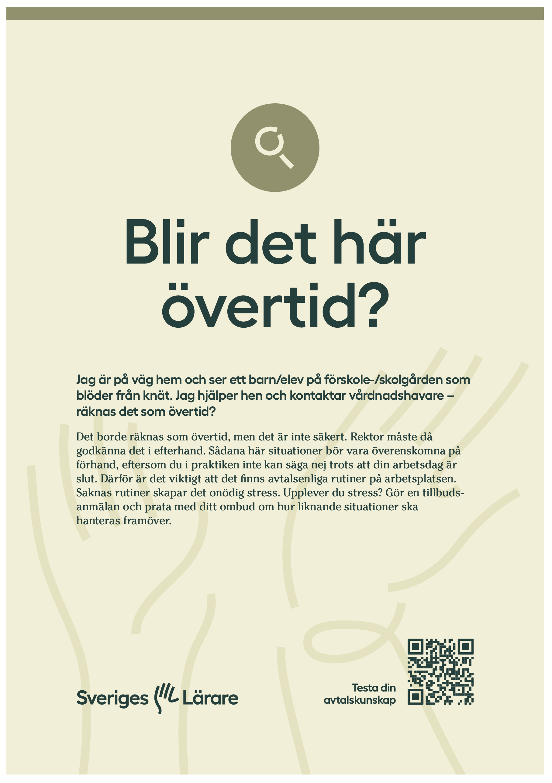 Blir det här övertid? – affisch A3