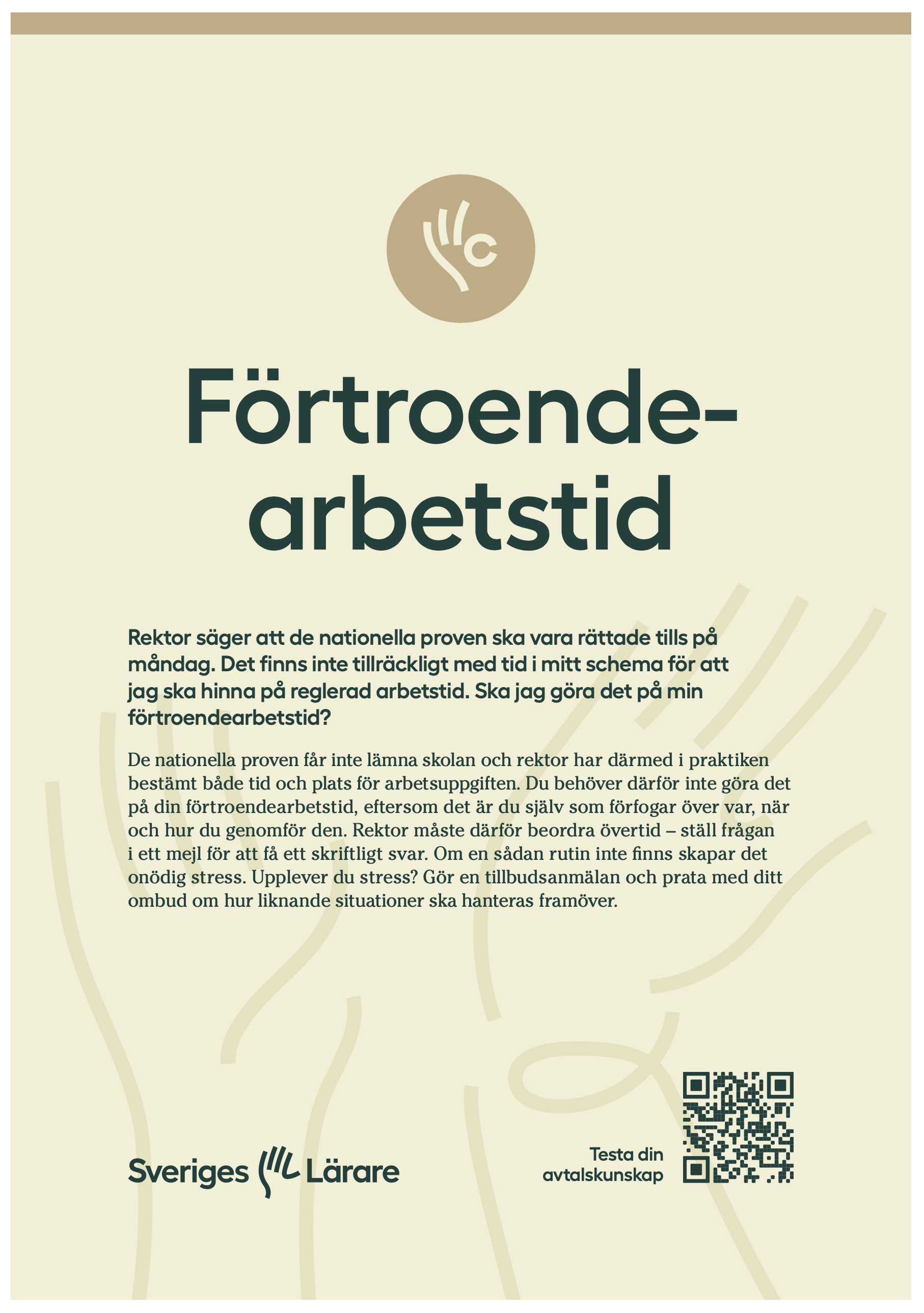 Förtroendearbetstid – affisch A3