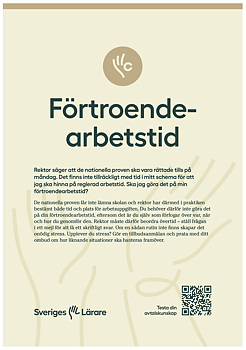 Förtroendearbetstid – affisch A4