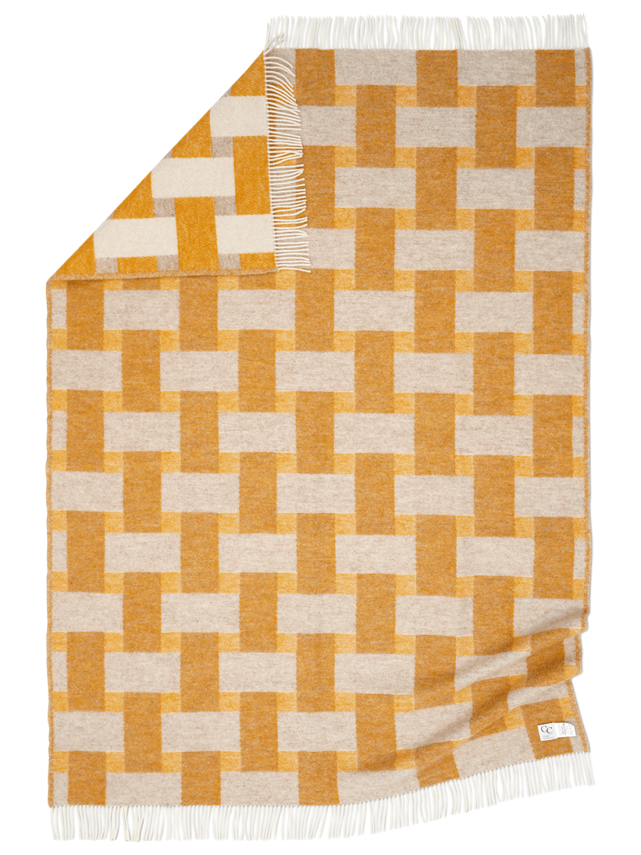 Pläd Weave Gul 130X180cm - 4