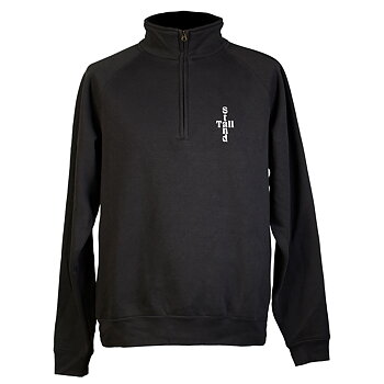 Stand Tall Half Zip - Cross Black
