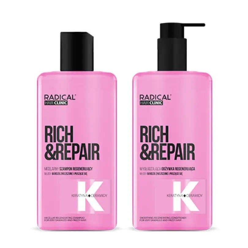 Hårplejesæt – shampoo og balsam til skadet og kruset hår - 2