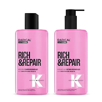Haarverzorgingsset – shampoo en conditioner voor beschadigd en pluizig haar