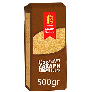 sugar, brown sugar, 500g MAKO
