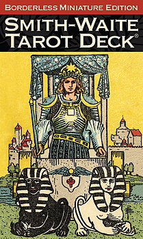 Smith-Waite® Tarot Deck Borderless Miniature Edition - Engelska