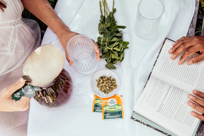Deep Mint Tea Eko, Organic India - 3