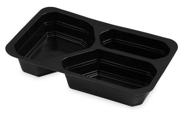 Menu 3-fack - svart 490/370/200ml 