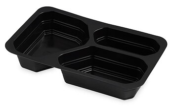 Menu 3-fack - svart 490/370/200ml 
