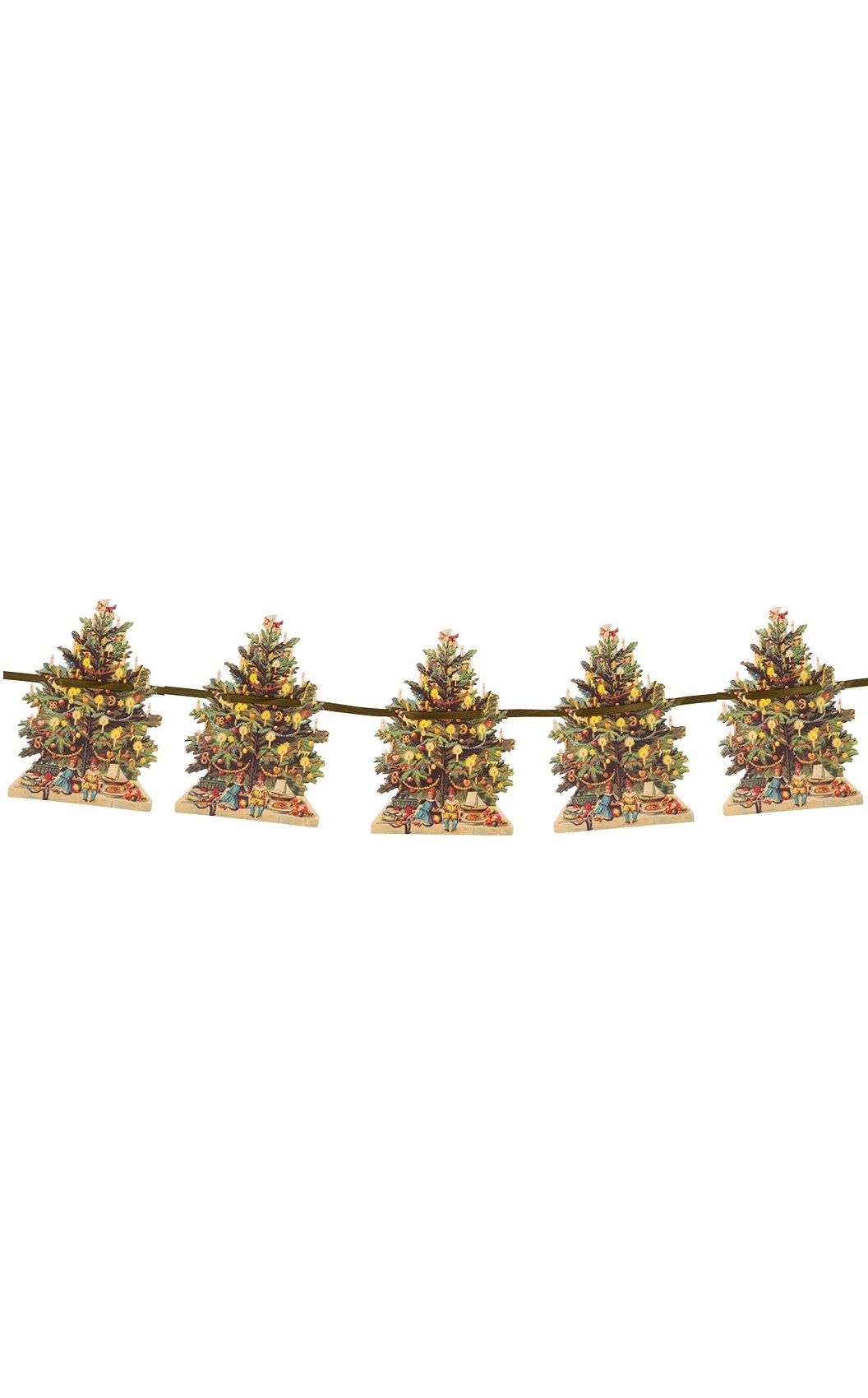 Vimpel - Flaggspel - Girlang - Julgran - 1,2 meter  - 3
