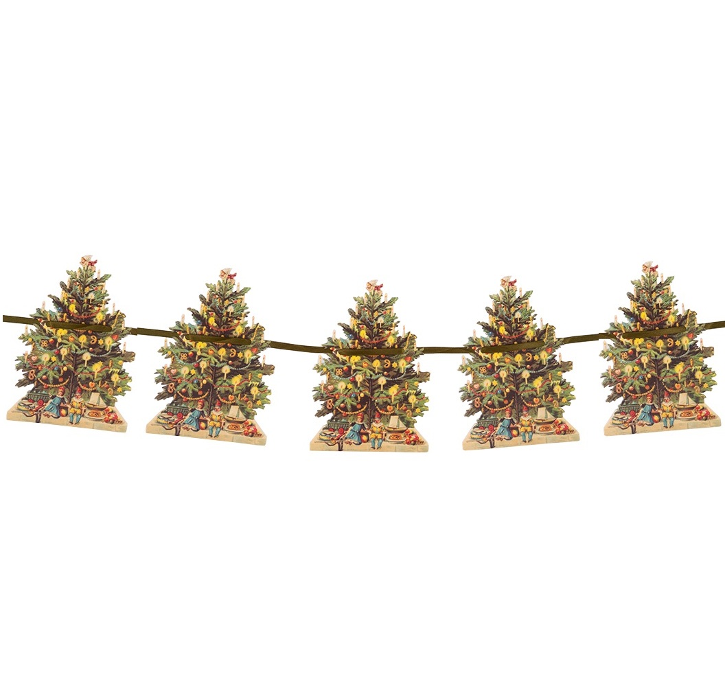 Vimpel - Flaggspel - Girlang - Julgran - 1,2 meter  - 2