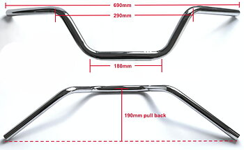 STYRE 22 MM. USA WESTERN TYP, TRIUMPH MED FLERA