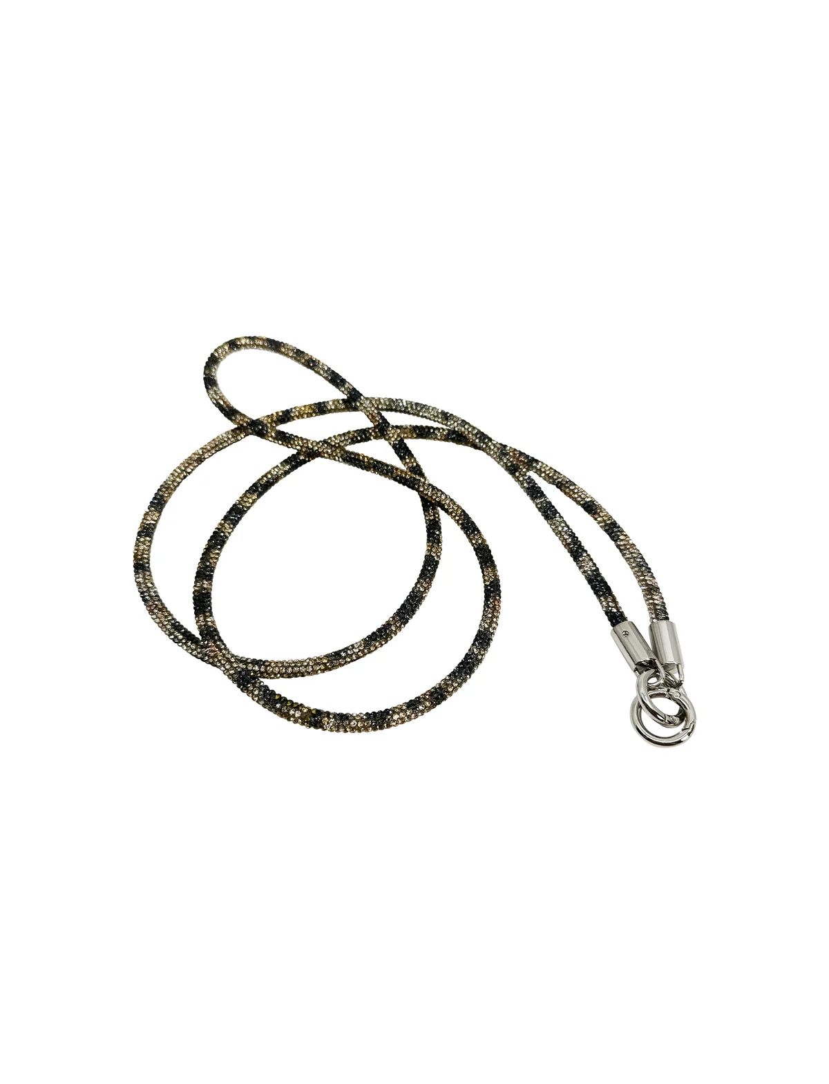 Gala Sparkle Phone Strap, Leo Silver- In Sunny Mood