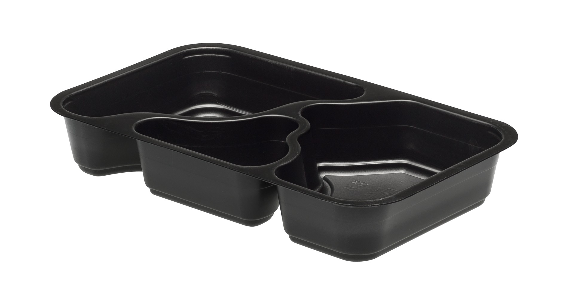 Menu 3-fack - svart 530/500/180ml