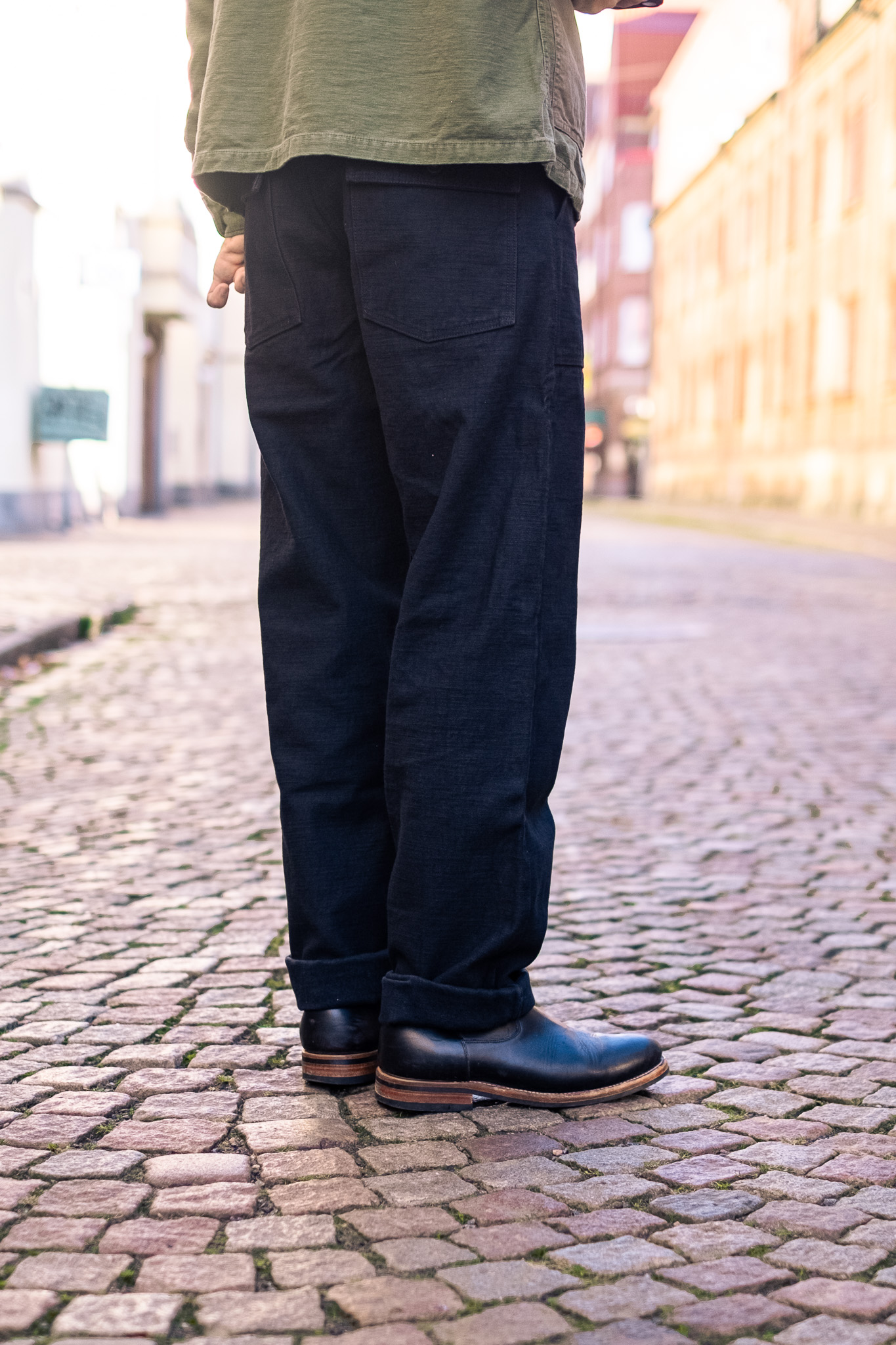 Samurai - Heavyweight Baker Pants Black 15oz - Göteborg Manufaktur