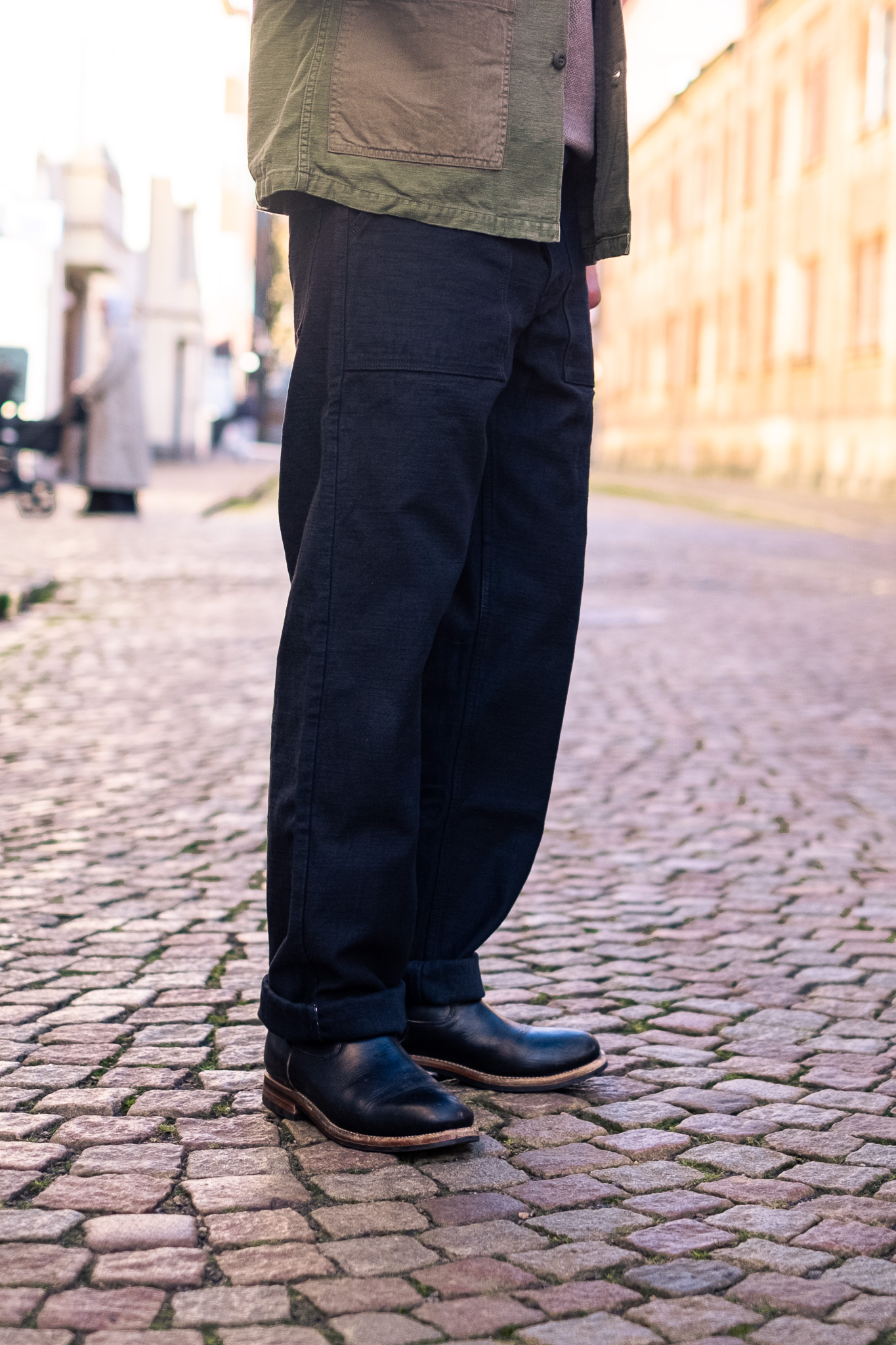 Samurai - Heavyweight Baker Pants Black 15oz - Göteborg Manufaktur