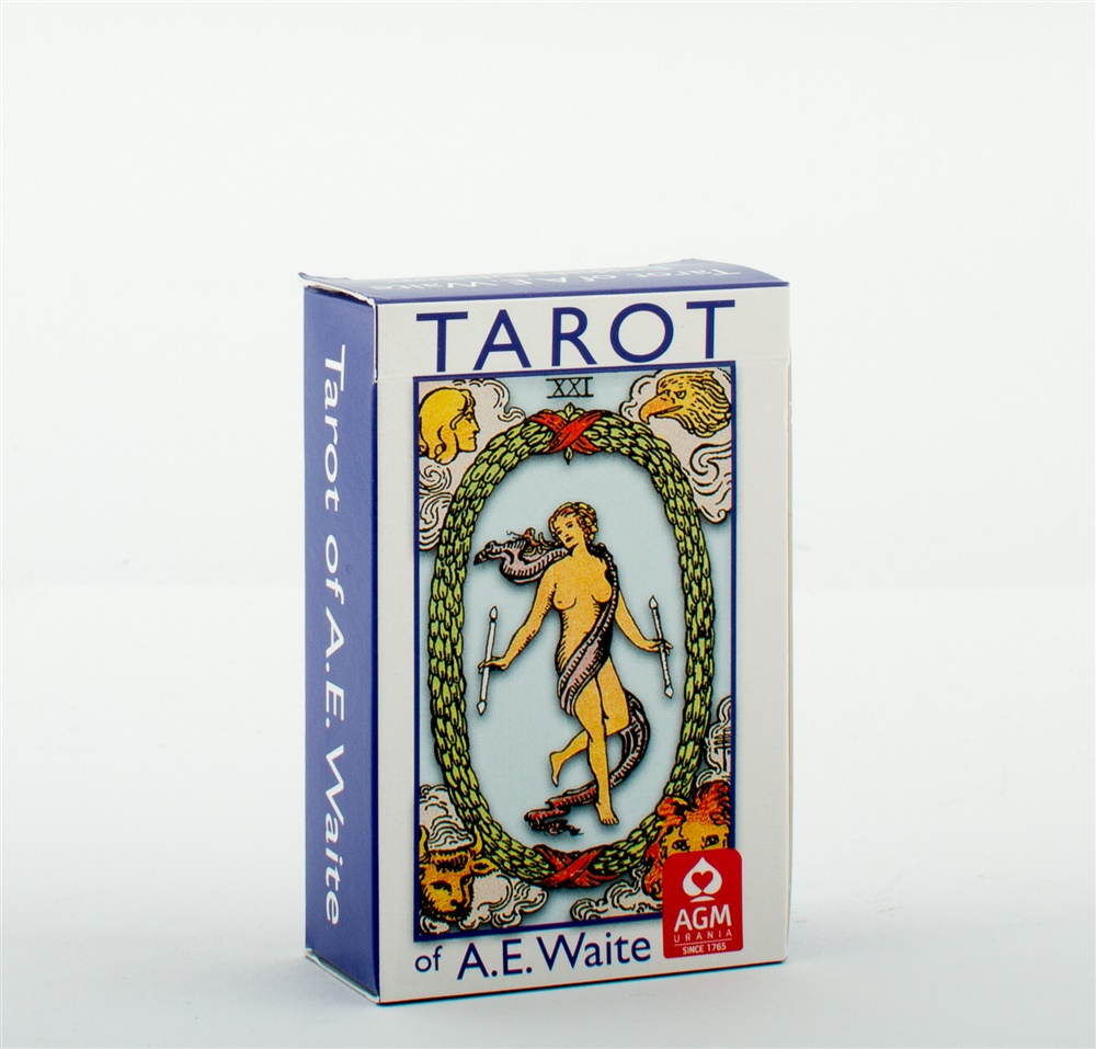 A.E. Waite Tarot Pocket Blue Edition - Engelska
