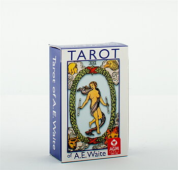 A.E. Waite Tarot Pocket Blue Edition - Engelska