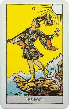 A.E. Waite Tarot Pocket Blue Edition - Engelska