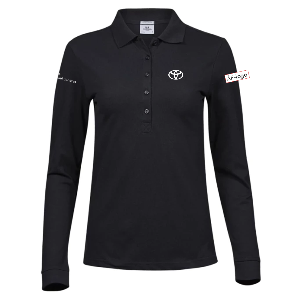 Luxury Stretch Polo, långärmad, dam. TeeJays