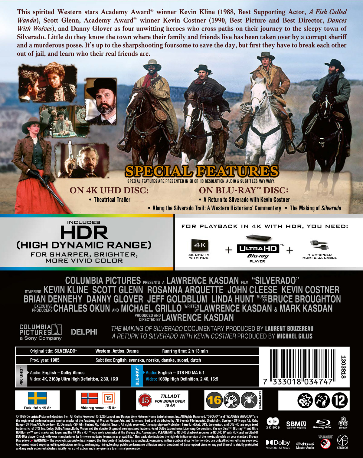 Silverado (Limited Edition Steelbook) (4K Ultra HD + Blu-ray) - 2