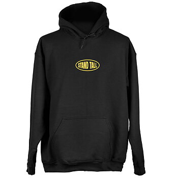 Stand Tall Hoodie - Oval Logo Yellow Black