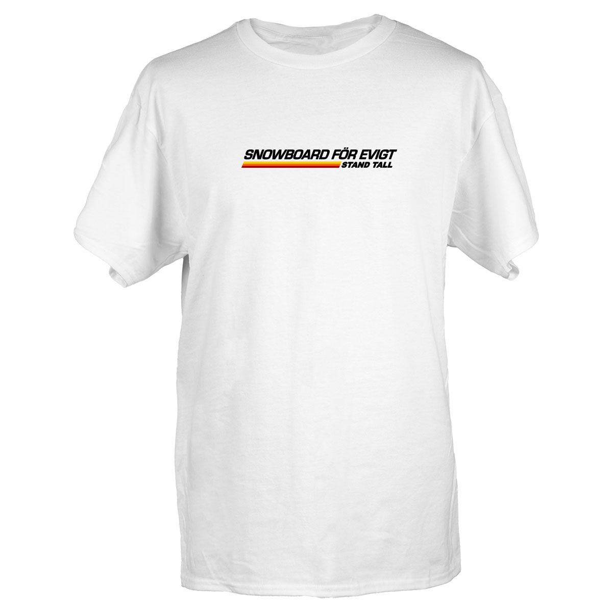 Stand Tall T-Shirt - Snowboard För Evigt Race White
