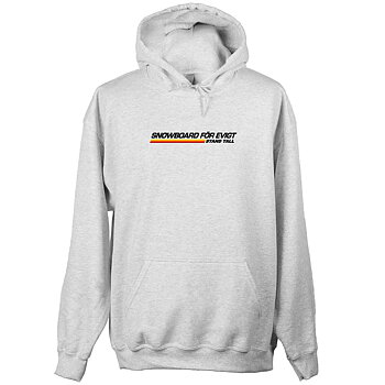 Stand Tall Hoodie - Snowboard För Evigt Race Ash Grey