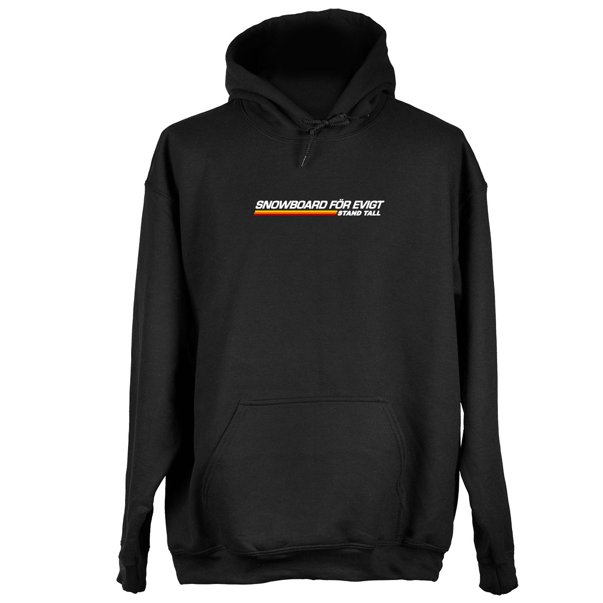 Stand Tall Hoodie - Snowboard För Evigt Race Black