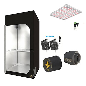 Darkstreet 90 -  250W  fullspektrum LED - expert paket med temperaturstyrd EC-fläkt