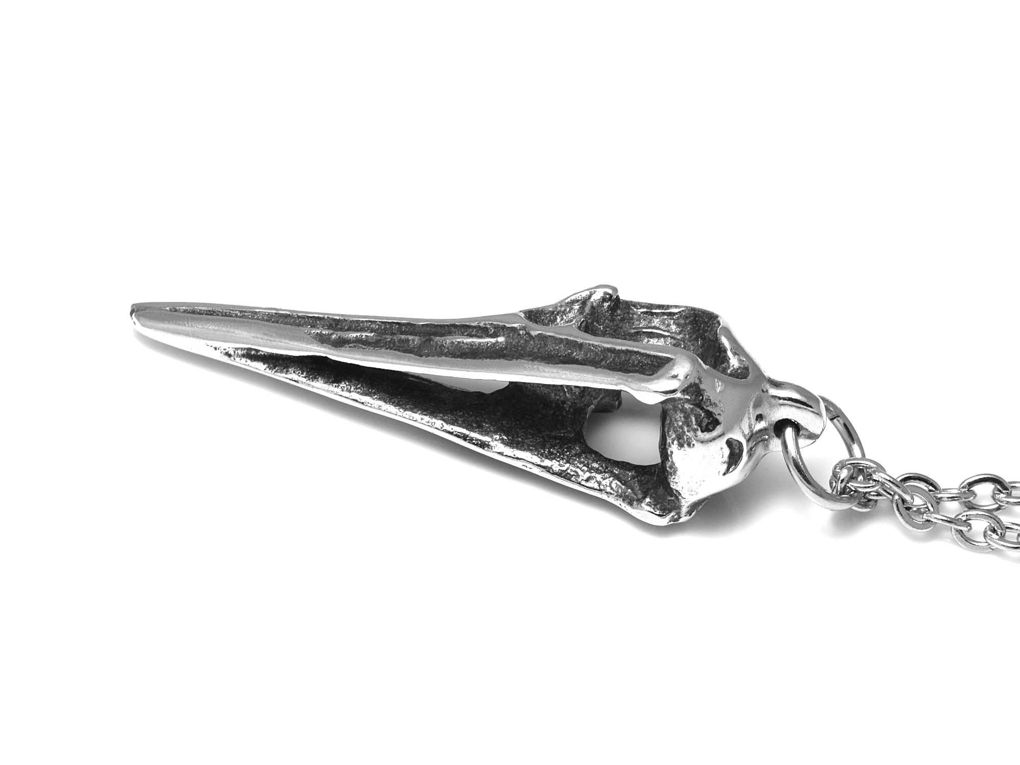 Transkalle Halsband, Handgjort Fågelskalle Smycke - 4