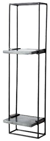 Vägghylla Milan Svart - 20x15x75cm