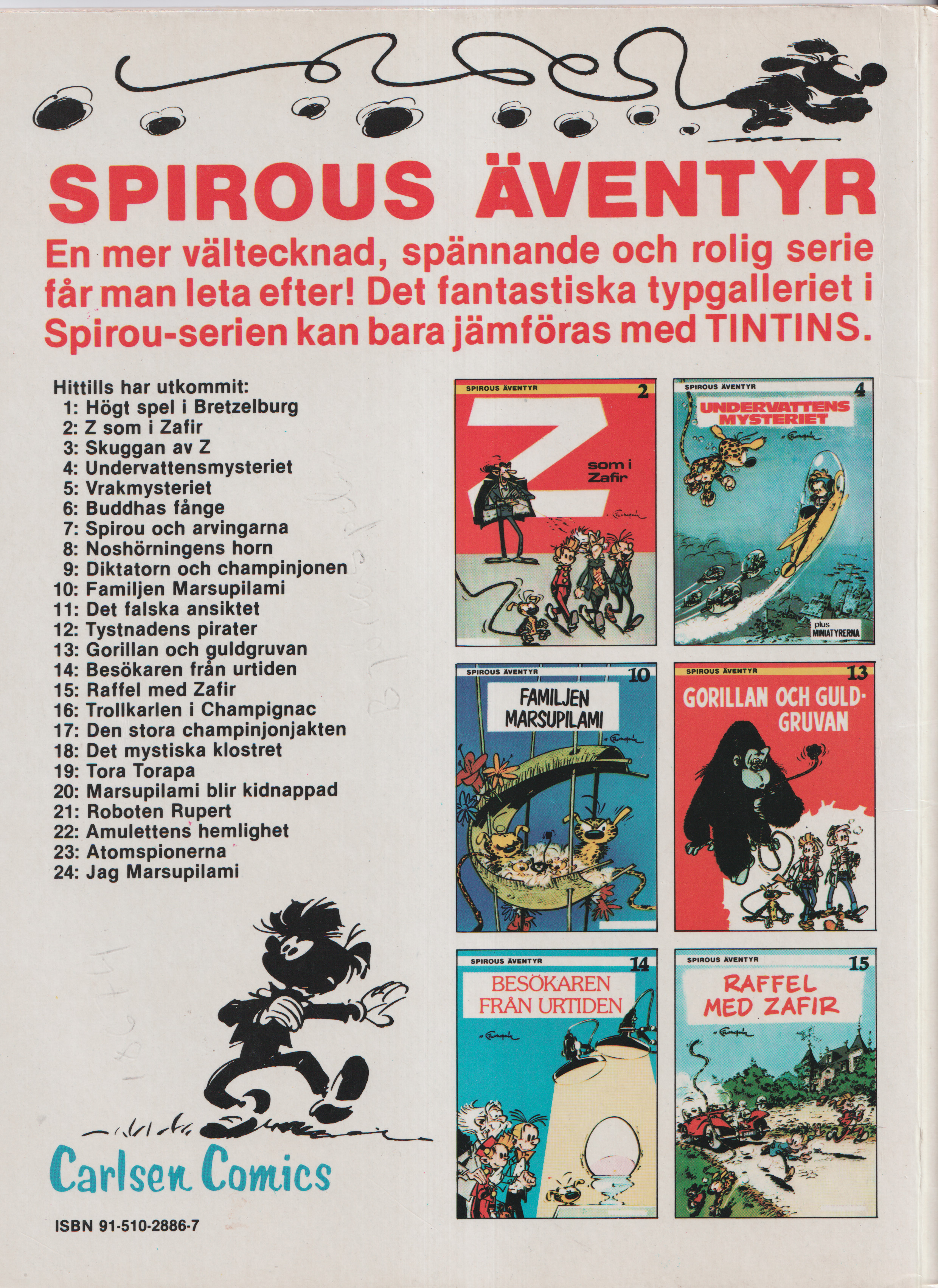 Spirous äventyr 23 Atomspionerna, begagnad - 2