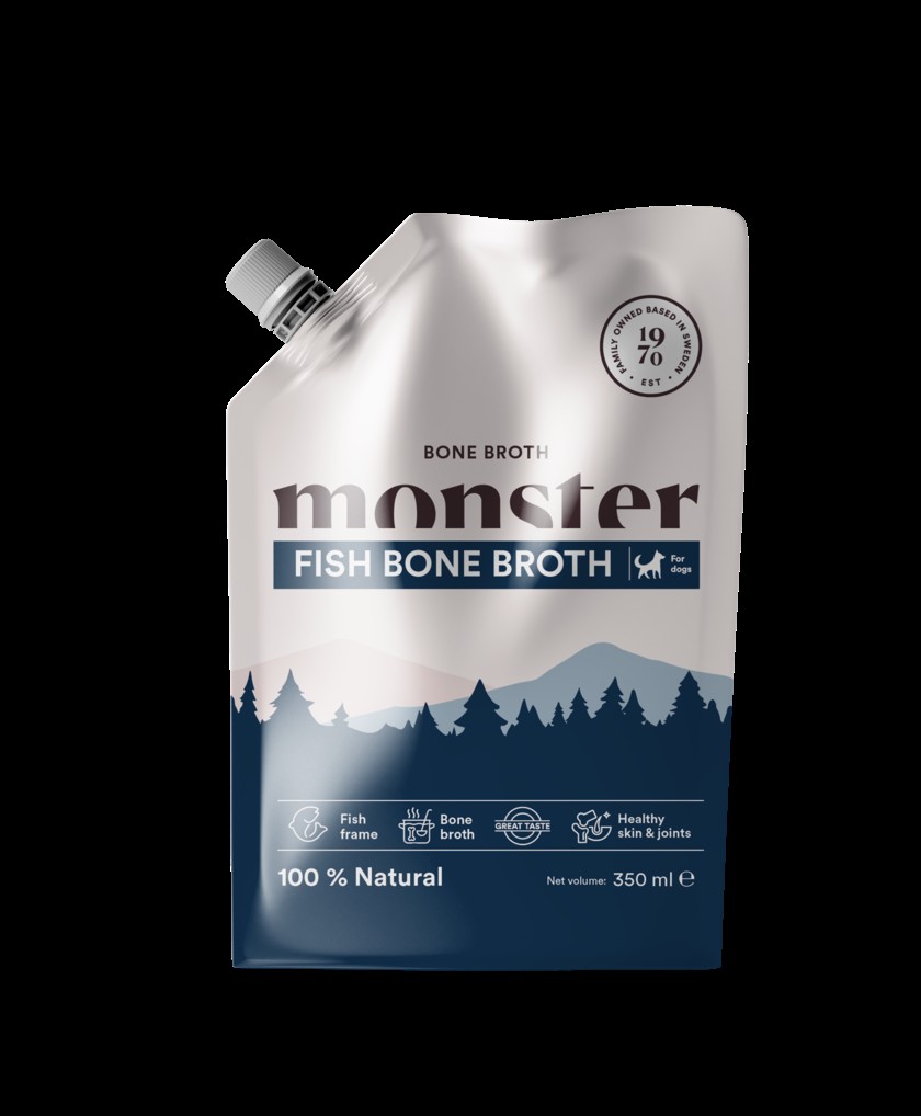 Monster Dog bone broth Fish, 350ml