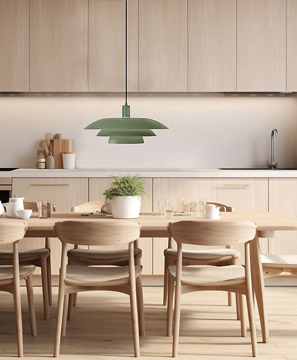 EPSILON taklampa, grön-45cm- Aneta Lighting - 2