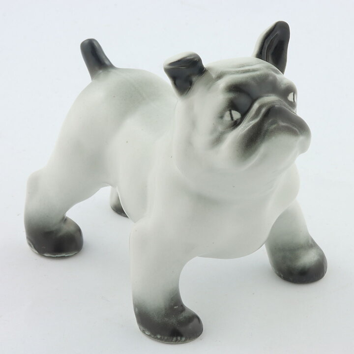 White Arabia Bulldog 13/11 cm (1950s) (2)