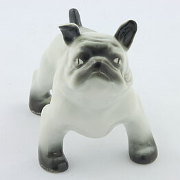White Arabia Bulldog 13/11 cm (1950s) (2)