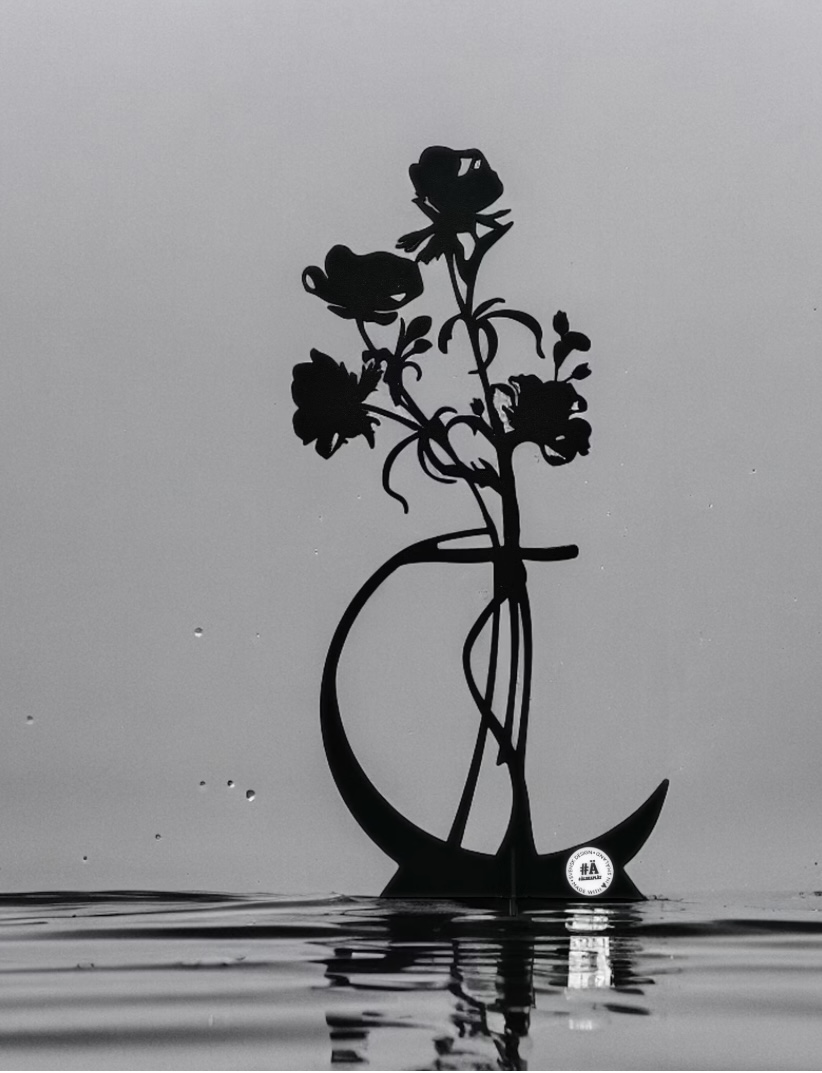 Anemonbukett, Svart- Älskaplåt  - 2