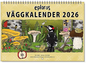 Väggkalender eplarosmotiv 2026