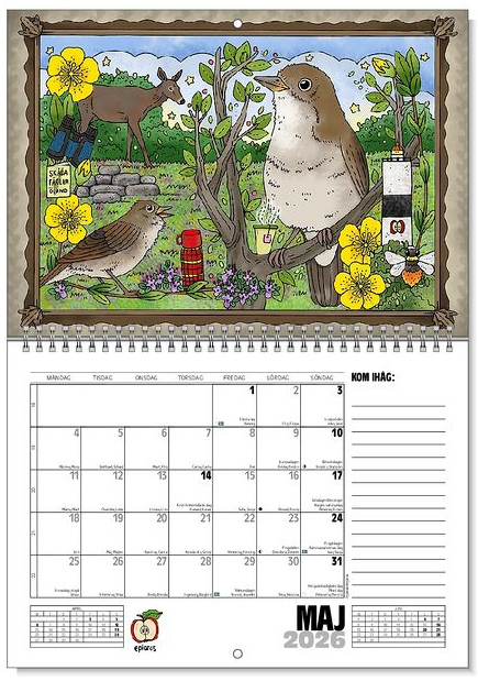 Väggkalender eplarosmotiv 2026 - 6