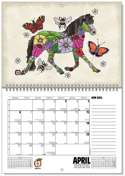 Väggkalender islandshästar 2026 - 5