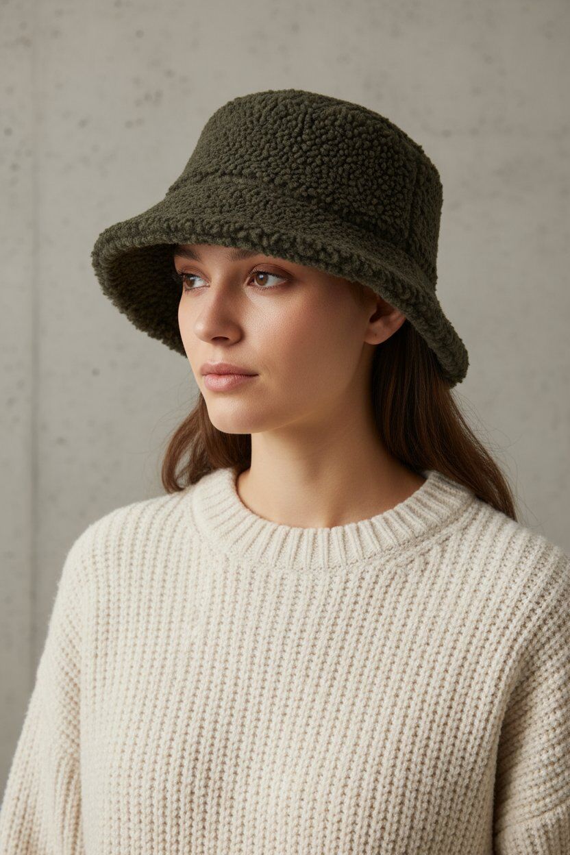 Bucket hat khaki