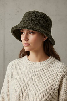 Bucket hat khaki