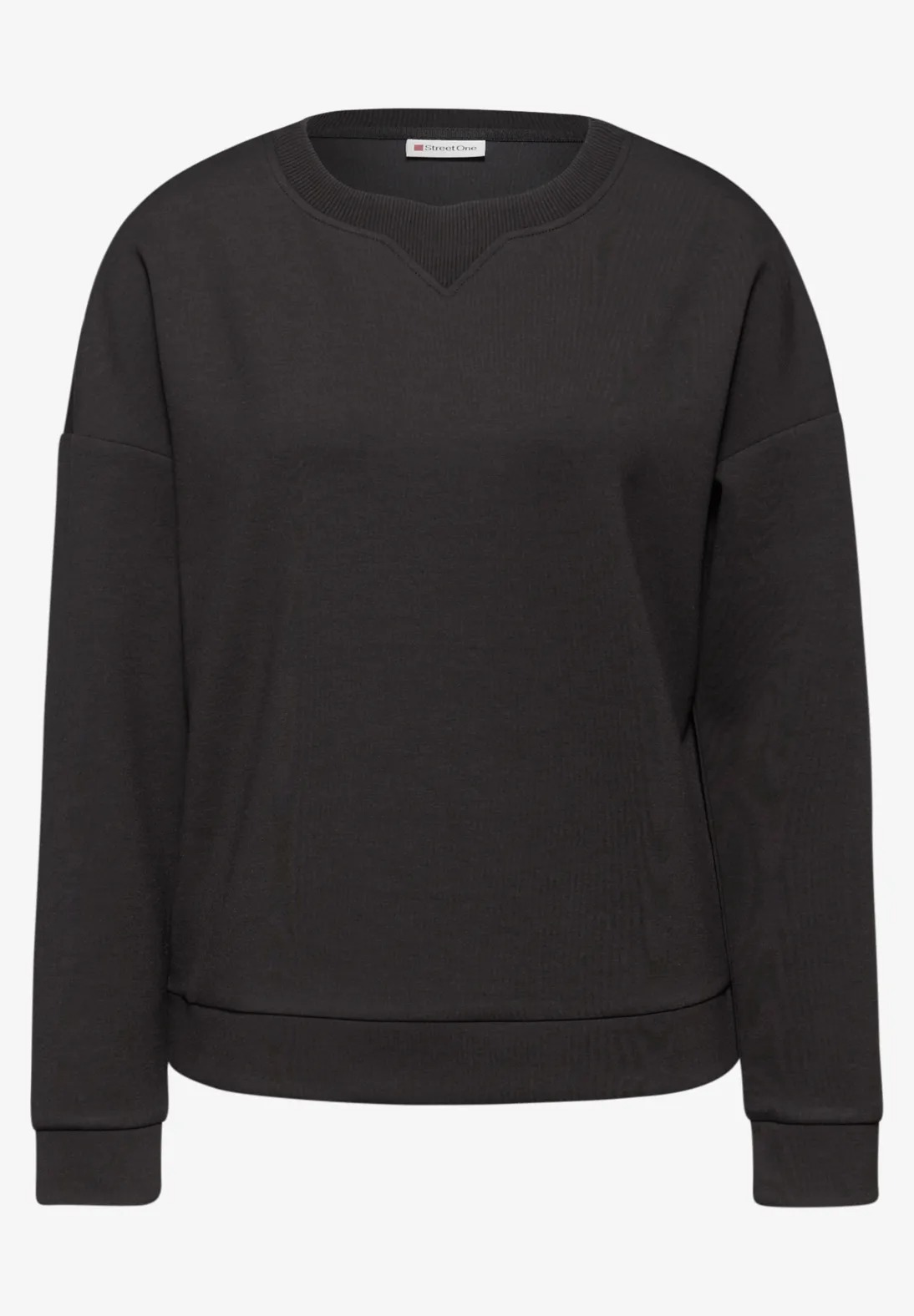 LTD QR Shirt Rib Neck - Darkest Brown - Street One - 5