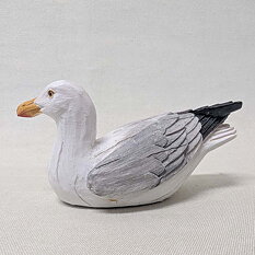 Gull lying 10x6 cm