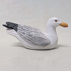 Gull lying 10x6 cm