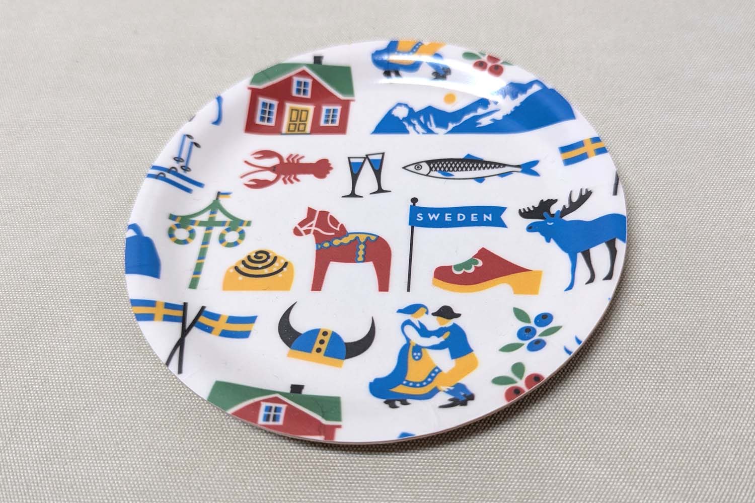 Swedish Tradition Glass coaster 11 cm - 2
