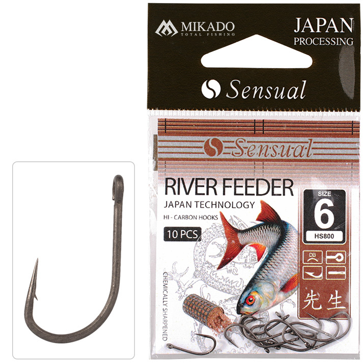MIKADO HOOK - SENSUAL - RIVER FEEDER 10 pcs