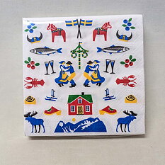 Swedish Tradition Napkins 16x16 cm